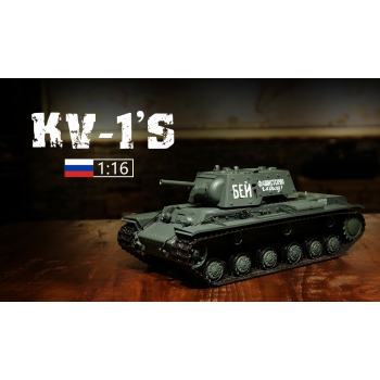 Ferngesteuerter Panzer ASG/Sound/Rauch 1:16 Russland KV-1 RTR 2,4Ghz - Heng Long 3878-1U (S)